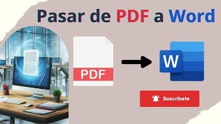 Cómo Pasar de PDF a Word Rápidamente  Guía Paso a Paso [upl. by Arihs]