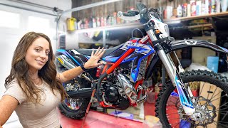 Building Her DREAM Bike  Beta XTrainer 300cc 2 Stroke [upl. by Chemush]