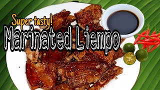 MARINATED LIEMPO  BARBECUE  USING OVEN  Cooking blog8 [upl. by Kolnos]