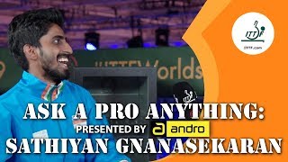 Sathiyan Gnanasekaran  Ask a Pro Anything presented by andro [upl. by Annadiana]