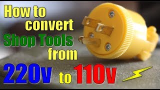 Shop Work How to convert 220v to 110v [upl. by Noach]