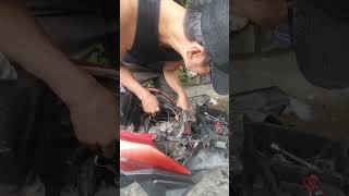 throttle cable installation [upl. by Nagam]