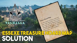 Assassins Creed Valhalla Essexe Treasure Hoard Map Solution [upl. by Supmart364]