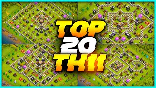 New Best Th11 base link WarFarming Base Top20 With Link in Clash of Clans  best th 11 defense [upl. by Octave280]