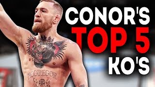 Conor McGregors Best Knockouts Highlights [upl. by Nanreik]