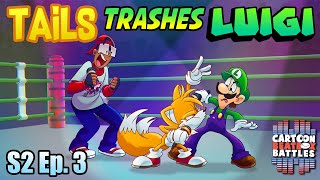 Tails Trashes Luigi  Cartoon Beatbox Battles DT [upl. by Eeb]