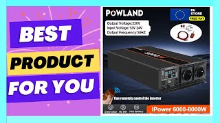 POWLAND Pure Sine Wave Inverter DC 12V 24V To AC [upl. by Niobe]