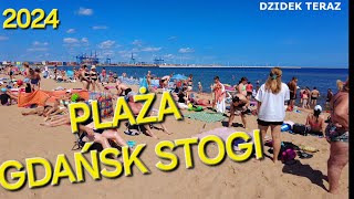 PLAŻA GDAŃSK STOGI  POCZĄTEK WAKACJI 2024 [upl. by Bevin]