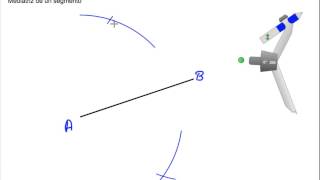 Mediatriz de un segmento y bisectriz de un ángulo [upl. by Repotsirhc838]