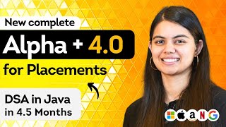 DSA in Java Complete Placement Preparation in 45 months  New Alpha Plus 40  with Quant Aptitude [upl. by Azne]