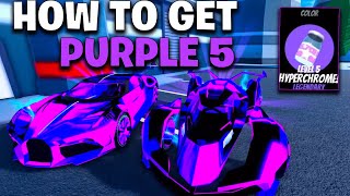 HOW TO GET LEVEL 5 PURPLE HYPERCHROME EASILY in Roblox Jailbreak [upl. by Ellainad302]