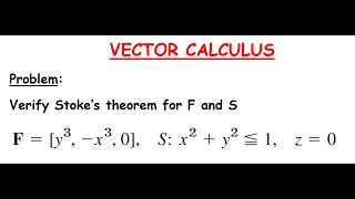 Vector Calculus  Verify Stokes Theorem  Tamil  Prof Suresh [upl. by Rovert]