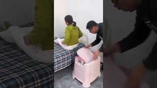 Part 80Pregnant women and the elderly can move the toilet Home life bedside mobile toilet simple [upl. by Edasalof619]