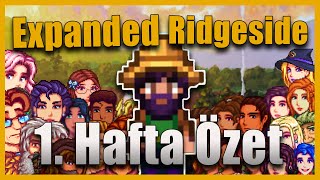 Stardew Valley EXPANDED  RİDGESİDE VİLLAGE  1 Hafta Geniş Özet [upl. by Airamalegna380]