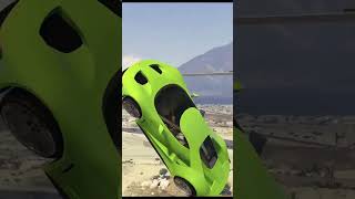 GTA 5  GReen SPorts Car GLiding [upl. by Akcirehs986]