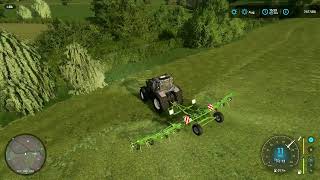 FS22  GRASSLANDS 22 11  VALTRA OUT TEDDING [upl. by Aleetha421]