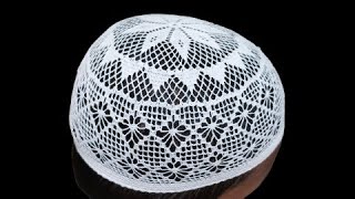 Crochet Muslim prayer cap part 1Very easy crochet prayer cap namajer tupiকুশিকাটার নামাজের টুপি [upl. by Dinerman]