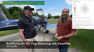 Prop Balancing the RV9A with a DynaVibe GX3  Short version [upl. by Lamson398]