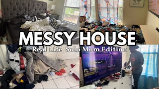 CHAOTIC MESSY HOUSE REAL LIFE SOLO MOM EDITION [upl. by Leahkim]