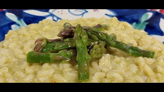 Cucina Italiana Risotto con Crema di Asparagi [upl. by Wurtz]