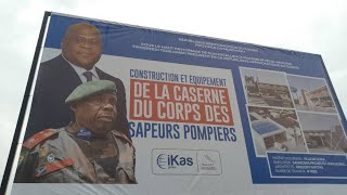 La ville de Goma a désormais la caserne des sapeurs pompiers un Paris gagné par le Gl CHIRIMWAMI [upl. by Popele155]