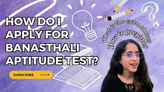 Are you planning to take the Banasthali Aptitude Test UGPG ENTRANCE EXAM IN BANASTHALI VIDYAPITH [upl. by Fitton330]