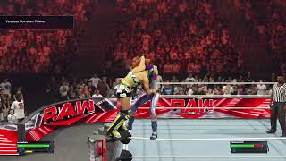 WWE 2K24 MyRise Gameplay Unleashed  Singles Match against Tegan Nox  WWE Monday Night RAW [upl. by Eitsirhc]