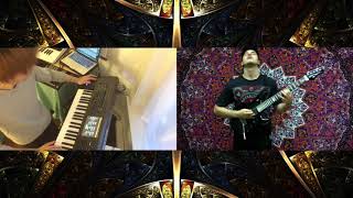 Haken  quotPortalsquot a SplitScreen Cover Keyboards and Guitar [upl. by Arikehs]