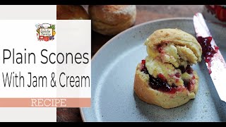 Scones with jam amp clotted cream Egg free recipe [upl. by Chelsea576]