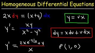 Homogeneous Differential Equations [upl. by Dudden]