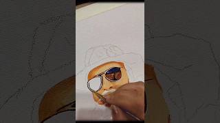 Realistic portrait painting ideas for beginners shortsfeed stepbysteppaintingforbeginners [upl. by Ocinom]