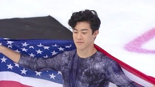 Nathan Chen  IDF 2018 medal ceremony [upl. by Esmond487]