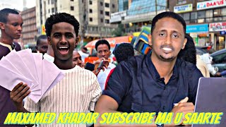 MAXAMED QADAR QOFKI SUBSCRIBE USAARE WAXAAN SIIN DOONA HADIYAD [upl. by Inalem]