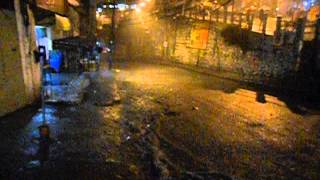 Rocinha crazy rain and river in the street [upl. by Uball343]