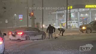 11302024 Buffalo New York  Lake Effect Snow Pummels Southtowns  Highmark Stadium  i90 Shots [upl. by Tedmund651]