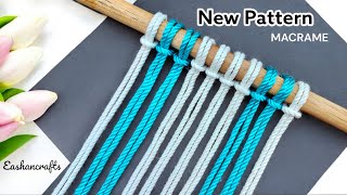 Simple Macrame Wall Hanging Tutorial DIY Macramé Wall Hanging Pattern 2024  Easy Macramé [upl. by Cartie]