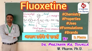 Fluoxetine  Fluoxetine Hydrochloride  Antidepressants  Pharmaceutical Chemistry  D Pharm [upl. by Ennovad]