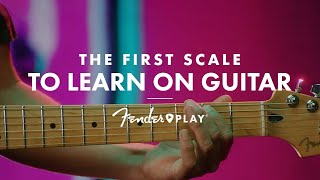 The First Scale To Learn on Guitar  Fender [upl. by Ahsaf]