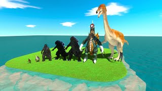 Therizinosaurus Dinosaur Evolution VS All the Dinosaurs in Jurassic Park [upl. by Eiramaneet]