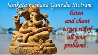 SANKATA NASHANA GANESHA STOTRAM  ENGLISH HINDI LYRICS WITH MEANING [upl. by Amarillas]