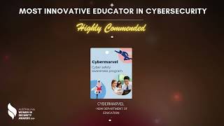 Highly Commended Most Innovative Educator in Cybersecurity [upl. by Edobalo333]