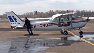 Cessna 172 engine start  Malmi Airport EFHF [upl. by Eisiam]