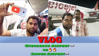 Flying Hyderabad 🛩 TO Jaipur by Spicejet ✈ [upl. by Pillow343]