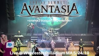 Avantasia LIVE Moonglow World Tour  Worcester Palladium MA 5242019 cramx3 concert experience [upl. by Nerfe]