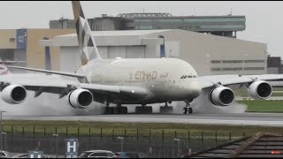 London Heathrow Airport  Wet Arrivals and Departures [upl. by Veron]