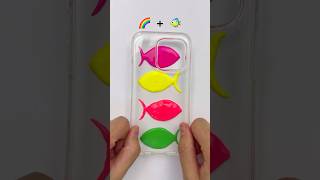 Rainbow Fish🌈🐠 satisfying fish rainbow oddlysatisfying art iphone rainbowcolors smash diy [upl. by Arayt461]