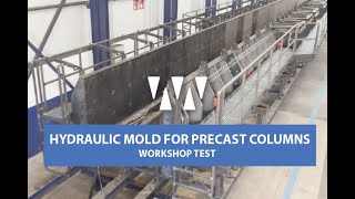 HYDRAULIC MOLD FOR PRECAST COLUMNS [upl. by Aicert804]