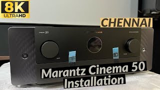 marantz Cinema50 94ch dolbyatmos 8K AV receiver Installation and Calibration in CHENNAI [upl. by Sasha]