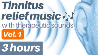 Tinnitus relief music with tinnitus therapy sounds  Tinnitus treatment  Noises Inside Head [upl. by Wildee]