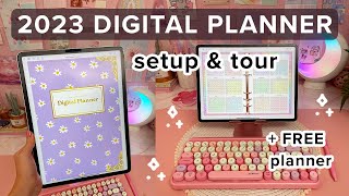 My Digital Planner 2023 ✨ iPad Planner set up amp tour  FREE planner [upl. by Apollus]